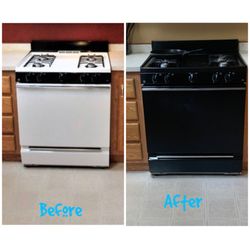 Advanced Home Repair - Refinished stove