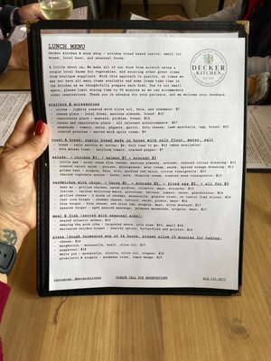 Menu photo 5 Decker Kitchen Agoura Hills, CA