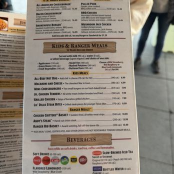 Texas Roadhouse - Sandwiches, kids meals, and drinks menu - Steakhouses Near Me - Union City, California