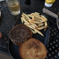 Saints Pizza Pub & Sky Bar - Burger and fries