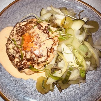 Walnut Street Kitchen - Lump crab Seafood cake ! - Salad Near Me - Montclair, New Jersey