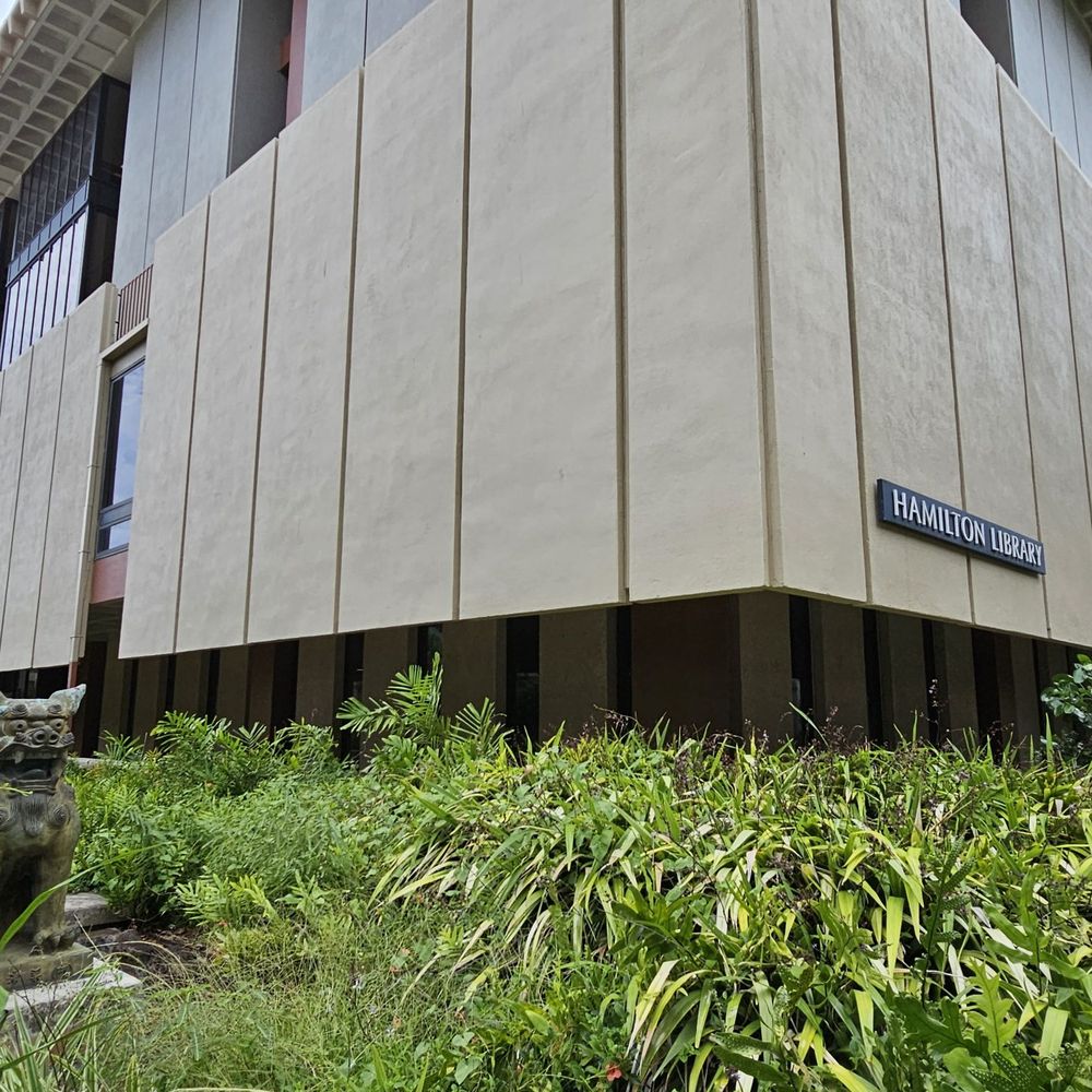 Hamilton Library - There are two Okinawan Shisa dog statues along the path... here's one of them - Libraries Near Me - Honolulu, Hawaii Hamilton Library - There are two Okinawan Shisa dog statues along the path... here's one of them - Libraries Near Me - Honolulu, Hawaii