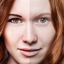 Facets of Beauty - Before and after permanent make up...last about three years!!