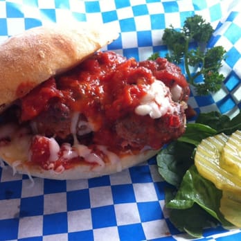 The Lighthouse Grill - Meatball marinara sandwich - American Near Me - Trinidad, California The Lighthouse Grill - Meatball marinara sandwich - American Near Me - Trinidad, California