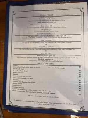 Menu photo 1 Waves Boothbay Harbor, ME