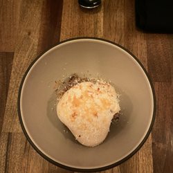 John’s Food and Wine - White sesame ice cream w peach koji and white chocolate
