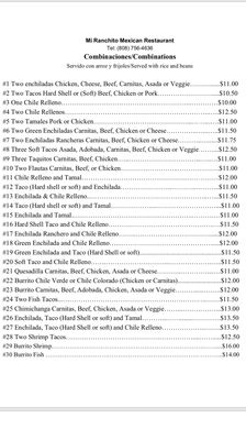 Menu photo 3 Mi Ranchito Hawi, HI Menu photo 3 Mi Ranchito Hawi, HI