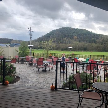 Kickapoo Creekside - Patio view. - American Near Me - Readstown, Wisconsin