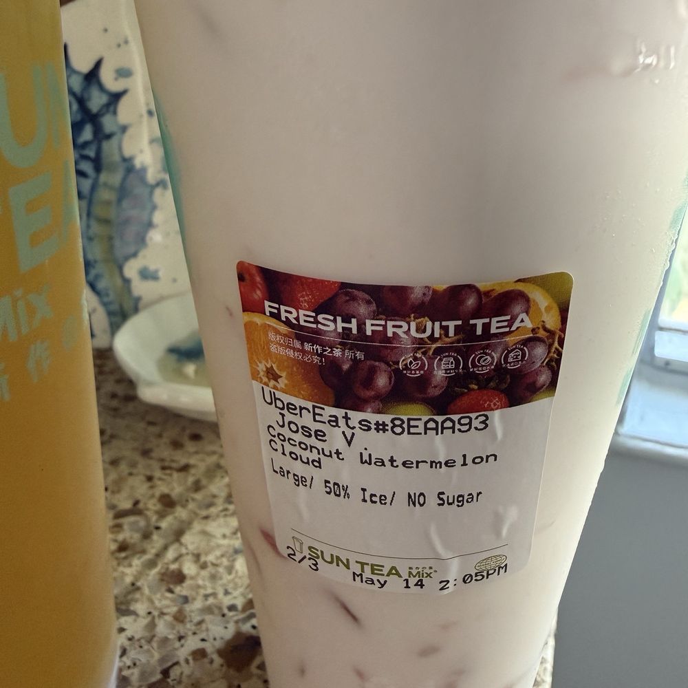 SunTea - Coconut watermelon cloud - Bubble Tea Near Me - Montebello, California SunTea - Coconut watermelon cloud - Bubble Tea Near Me - Montebello, California