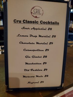 Menu photo 2 Cru Gastro Lounge Oxford, OH Menu photo 2 Cru Gastro Lounge Oxford, OH