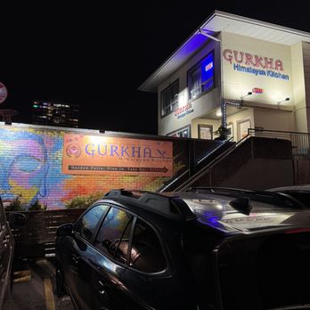 Gurkha Himalayan Kitchen - Entrance and mural~ - Himalayan/Nepalese Near Me - Vancouver, British Columbia