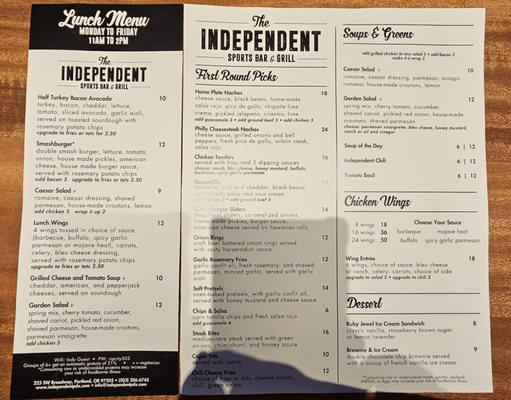 The Independent Sports Bar & Grill by null