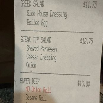 Londi's Roast Beef & Pizza - Receipt of what I ordered - Pizza Near Me - North Andover, Massachusetts Londi's Roast Beef & Pizza - Receipt of what I ordered - Pizza Near Me - North Andover, Massachusetts