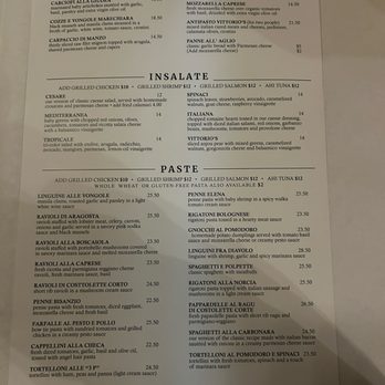 Vittorio's - Menu - Italian Near Me - San Diego, California Vittorio's - Menu - Italian Near Me - San Diego, California
