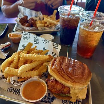 Houston TX Hot Chicken - **Original Cheesy Hot Chicken Sandwich and 10 pc Nugget Meal - Sandwiches Near Me - Tempe, Arizona