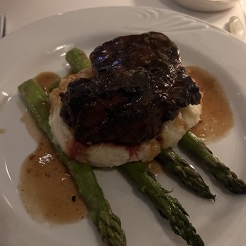 Spiro's - Filet mignon.. chewy on first bit but the rest of it was perfect - New American Near Me - Rocky Point, New York Spiro's - Filet mignon.. chewy on first bit but the rest of it was perfect - New American Near Me - Rocky Point, New York