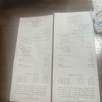 Gochas Breakfast Bar | Cascade - The bill with that little "discount" she took off - Wine Bars Near Me - Atlanta, Georgia Gochas Breakfast Bar | Cascade - The bill with that little "discount" she took off - Wine Bars Near Me - Atlanta, Georgia