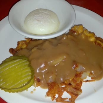 Maxine's - I keep craving these taters! Cheddar, Gravy, w/ Side of Pickle. Try it, thank me later! - American Near Me - Rice Lake, Wisconsin Maxine's - I keep craving these taters! Cheddar, Gravy, w/ Side of Pickle. Try it, thank me later! - American Near Me - Rice Lake, Wisconsin