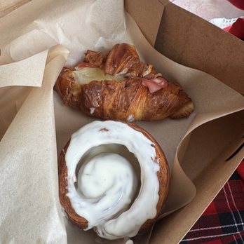 Salted Butter - Ham and cheese croissant and cinnamon croissant. - Desserts Near Me - Pasadena, California