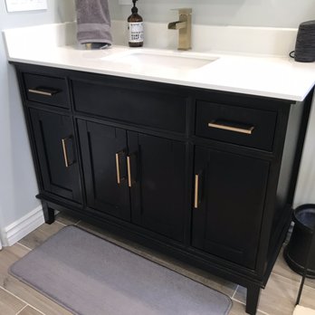 MTD Vanities - Vanity with rose gold handles - Kitchen & Bath Near Me - North Hollywood, California MTD Vanities - Vanity with rose gold handles - Kitchen & Bath Near Me - North Hollywood, California