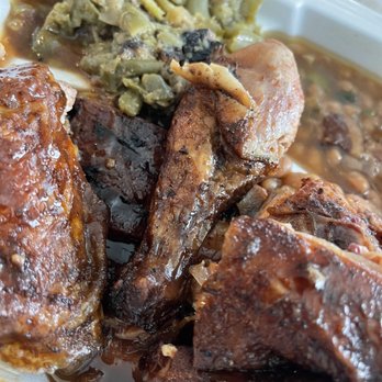 Triple J's Smokehouse - 2 meat chicken n ribs, green beans, baked beans - Barbeque Near Me - Houston, Texas Triple J's Smokehouse - 2 meat chicken n ribs, green beans, baked beans - Barbeque Near Me - Houston, Texas