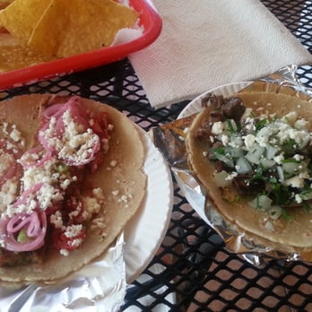 Zaco's Tacos Restaurant - Pork Belly (left) and carne asada tacos (right) - Mexican Near Me - Culebra, Puerto Rico Zaco's Tacos Restaurant - Pork Belly (left) and carne asada tacos (right) - Mexican Near Me - Culebra, Puerto Rico