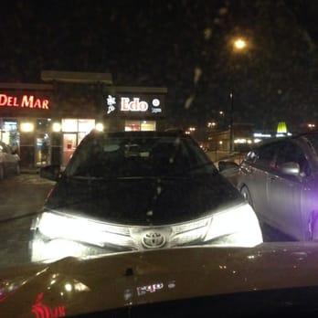 Edo Japan - the back of a car in a parking lot - Japanese Near Me - Calgary, Alberta