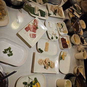 Lao Pot - Table of food - Hot Pot Near Me - Madison Heights, Michigan