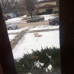Returned pizza thrown on my lawn by a delivery man!!!!!