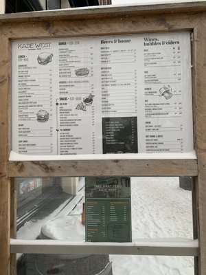 Menu photo 1 Kade West Amsterdam, NH
