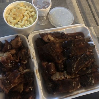King Ribs Bar-B-Q - Rib tip, full slab and a large Mac n cheese - Barbeque Near Me - Indianapolis, Indiana King Ribs Bar-B-Q - Rib tip, full slab and a large Mac n cheese - Barbeque Near Me - Indianapolis, Indiana