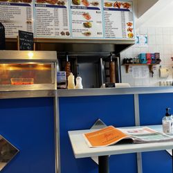 Crown Fish & Chip Bar - Another view of wall menu
