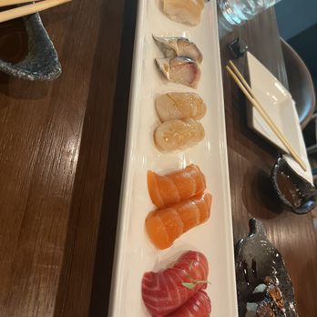 EBISU - Escolar, saba, scallops, salmon, house smoked salmon - Japanese Near Me - Elk Grove, California