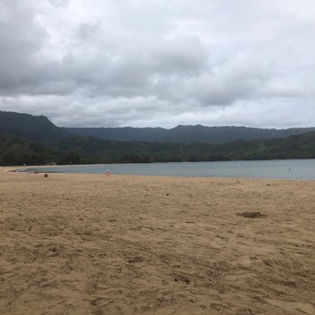 Hanalei Bay Beach - Left half of bay - Beaches Near Me Hanalei Bay Beach - Left half of bay - Beaches Near Me