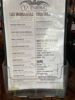 Menu photo 3 La Cuevita Los Angeles, CA