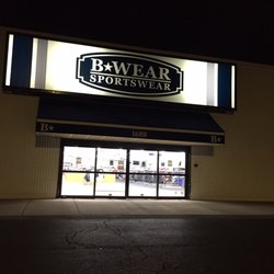 B-Wear Sportswear - Front of the store.