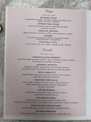 Menu photo 4 Four Seasons Sunday Brunch Los Angeles, CA
