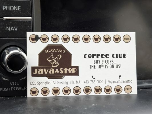 Agawam's Java Stop by null