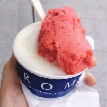 Grom - Sorbetto limone e fragola! Freschissimo, e dal gusto sincero di frutta. - Ice Cream & Frozen Yogurt Near Me - Milan, Michigan Grom - Sorbetto limone e fragola! Freschissimo, e dal gusto sincero di frutta. - Ice Cream & Frozen Yogurt Near Me - Milan, Michigan