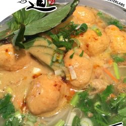 Simply Thai - Fish ball noodles soup with our home made broth.