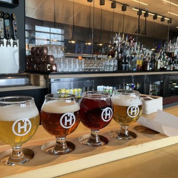 Hinterland Brewery - Taproom flight. - New American Near Me - Green Bay, Wisconsin Hinterland Brewery - Taproom flight. - New American Near Me - Green Bay, Wisconsin