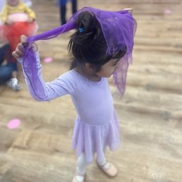 Dance floor with students