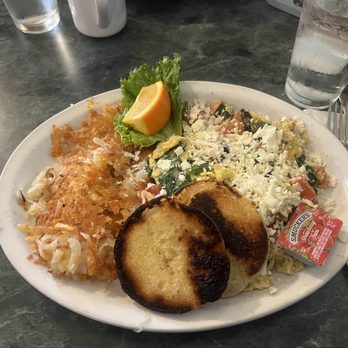 Costa's Restaurant - Spinach and Feta Omelette - Greek Near Me - Seattle, Washington