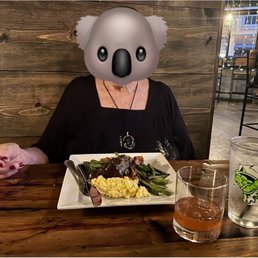 Apple Brandy Old Fashion & the best short ribs w/the creamiest cheddar polenta around.You won't miss the potatoes! Please try it. Apple Brandy Old Fashion & the best short ribs w/the creamiest cheddar polenta around.You won't miss the potatoes! Please try it.