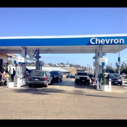 Chevron - The Island on the left clearly states that it is full service on one side and self serve on the other.