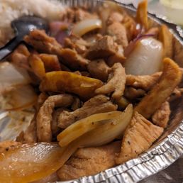 Half eaten Lomo Saltado Half eaten Lomo Saltado