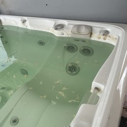 The Spa and Sauna- Sparks - What I was left with after they worked on our 13.000 hot tub!!