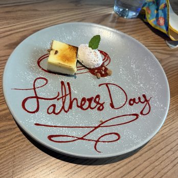 JOEY Valley Fair - Special Father's Day dessert. Wonderful touch - Sushi Bars Near Me - Santa Clara, California