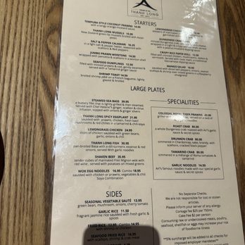 Thanh Long - Menu - Seafood Near Me - San Francisco, California Thanh Long - Menu - Seafood Near Me - San Francisco, California