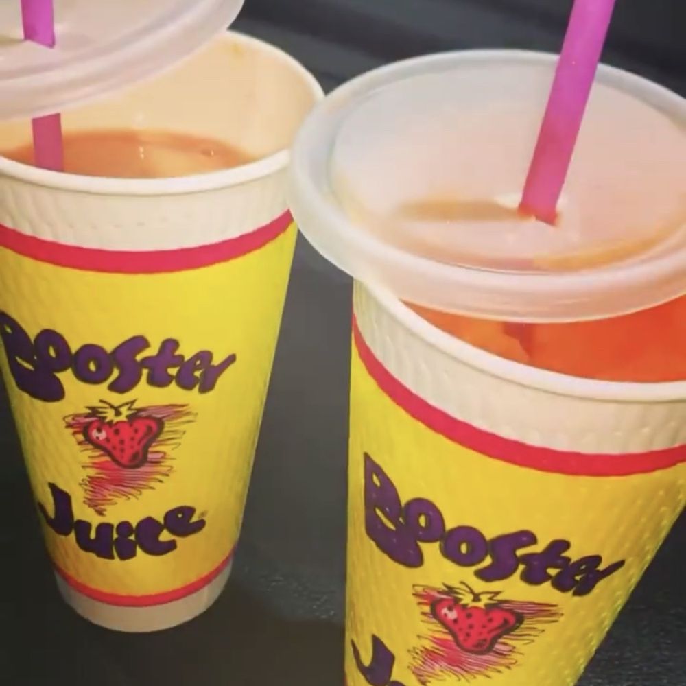 Booster Juice - *Mango Hurricane (Dairy Free) (right) *Tropical Tornado (left) - Juice Bars & Smoothies Near Me - Woodbridge (Vaughan), Ontario